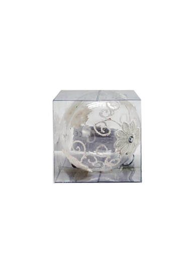 Plastična kuglica - bijela, 8 cm, 93212