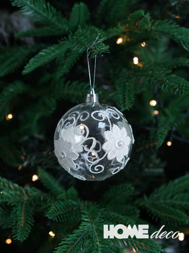 Plastična kuglica - bijela, 8 cm, 93212