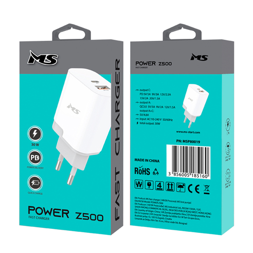 MS POWER Z500, punjač 30W