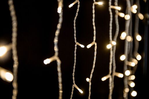 500 LED Svjetleća zavjesa Crystalline - Topla bijela boja