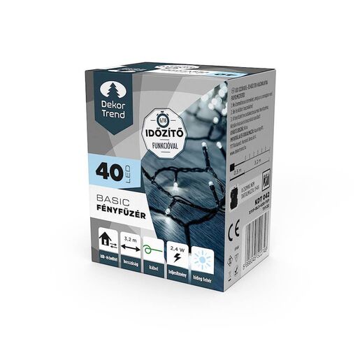 40 LED Vanjske lampice - Hladna bijela boja