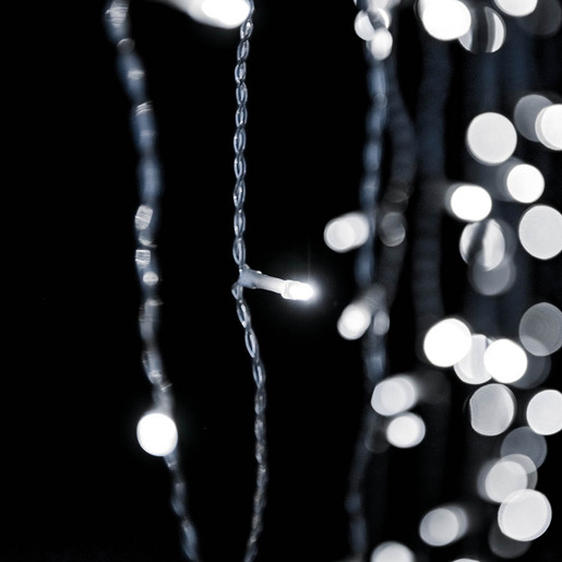 500 LED Svjetleća zavjesa  Crystalline - Hladna bijela boja