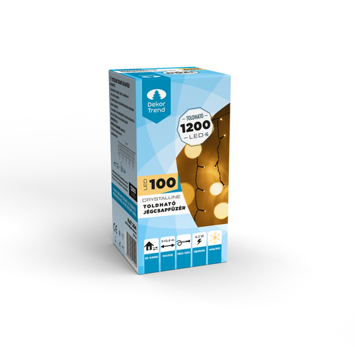 100 LED Rastezljivi niz Crystalline  - Topla bijela boja