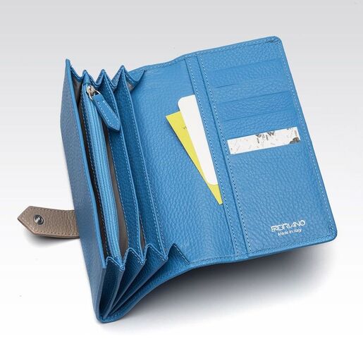 Novčanik Fabriano Sofia ženski eko koža plavozeleno/sivi