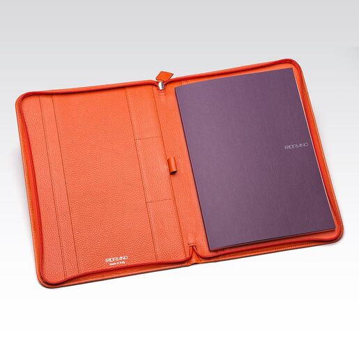 Navlaka Fabriano za A4 od eko kože narančasta