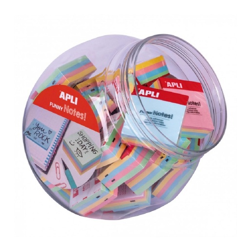 Blok Apli samoljepljiv kocka 50x50mm, boja pastelna, 200 listova