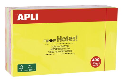 Blok Apli samoljepljivi 125x75mm, boja intenzivna, 400 listova