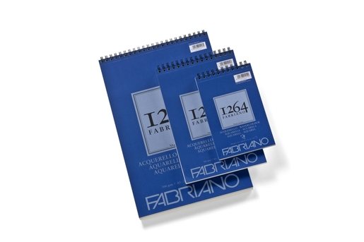 Blok Fabriano 1264 watercolour 29,7x42 (A3) 300g, 30 listova, spiralni top side