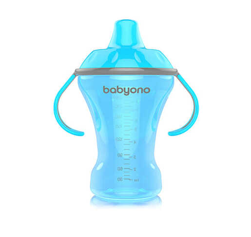 BabyOno Neprolijevajuća čaša Natural, plava