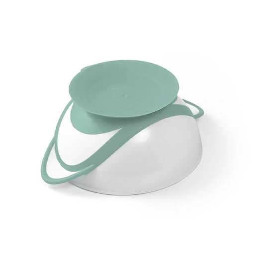 BabyOno Posuda za hranjenje + žlica, mint