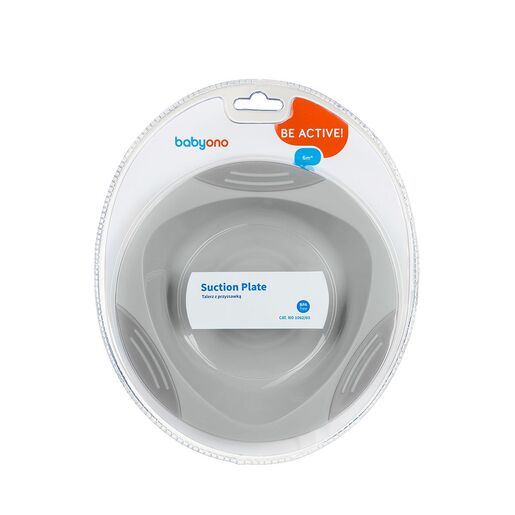 BabyOno Tanjurić vakuumski, sivi
