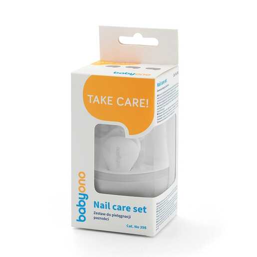 BabyOno Set za manikuru u kutijici, sivi