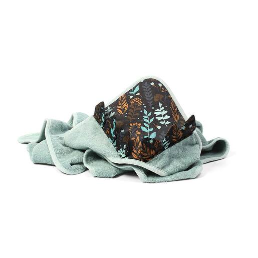 BabyOno Ručnik pamuk 100x100 cm, Hedgehog spines, tirkizni