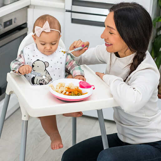 BabyOno Zagrijavajuća zdjelica, siva