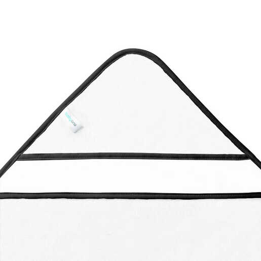 BabyOno Ručnik bambus 85x85 cm, bijela, Zebra