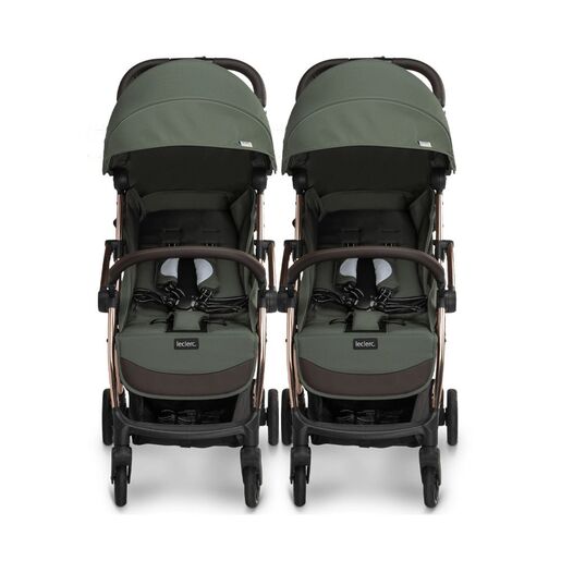 Leclerc Baby Influencer dječja kolica za blizance, Army Green B