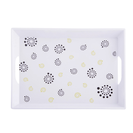 DOMY pladanj s ručkama, mali, sort, 39x28cm