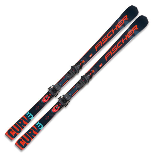 FISCHER ski set THE CURV DTX MT + VEZOVI RSX Z12 PR, crna