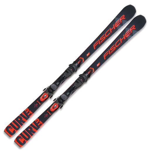 FISCHER ski set THE CURV DTI AR + VEZOVI RS 11 PR, crna