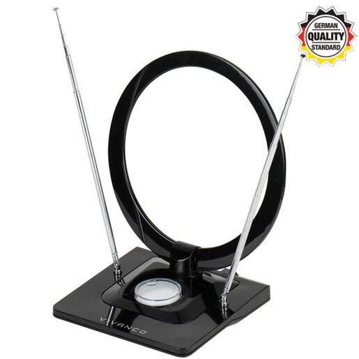 VIVANCO antena 38885,  Full HD, unutarnja, prstenast dizajn, podesiva, LTE Filter