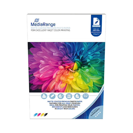 MediaRange FOTO PAPIR A4 100kom 105g MAT za InkJet pisače