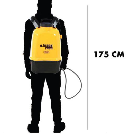 VOLPI akumulatorska prskalica V-Black E-PRO 16 20VBE, 12.6V, 2.0Ah 96Wh, 16 L