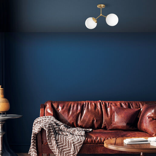 Stropna lampa Damar, 2xE27, zlatna