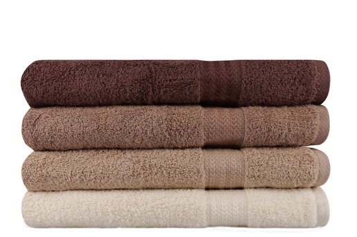 Set od 4 ručnika u poklon kutiji Rainbow, smeđi