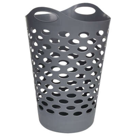 FIVE košara za rublje Flexy 60 l, 44x43x66 cm, polipropilen, siva