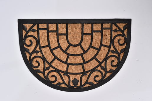 LUANCE otirač Harry 40x60 cm, polumjesec, coco/gumeni, smeđi