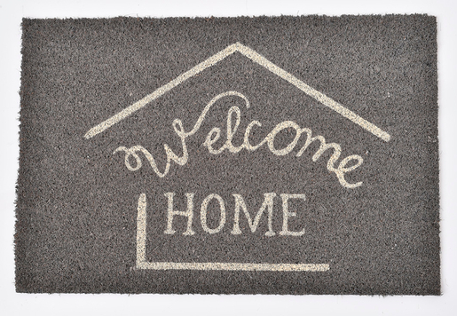 LUANCE otirač Welcome 40x60 cm, coco, sivi