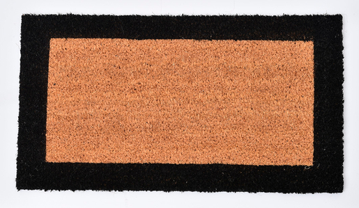 LUANCE otirač Bicolore 33x60 cm, coco/PVC, smeđi/crni