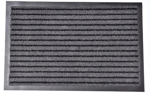 LUANCE otirač Mado, 40x60 cm, polipropilen/PVC, sivo/crni