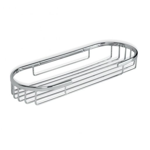 TATAY ovalna zidna polica 11x4x30 cm, inox