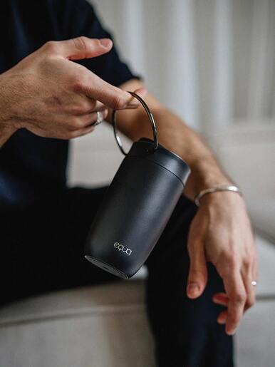 EQUA Cup, termo šalica od nehrđajućeg čelika za čaj/kavu, 300ml, crna