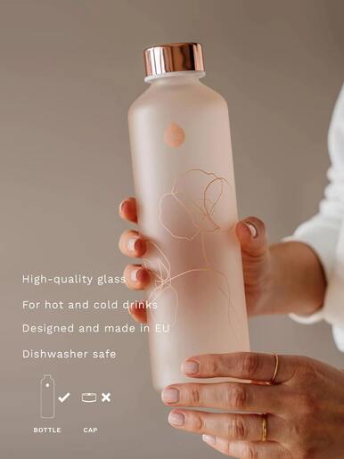 EQUA, staklena boca, Mismatch Bloom, mat boja sa sjajnim uzorkom, BPA free,750ml