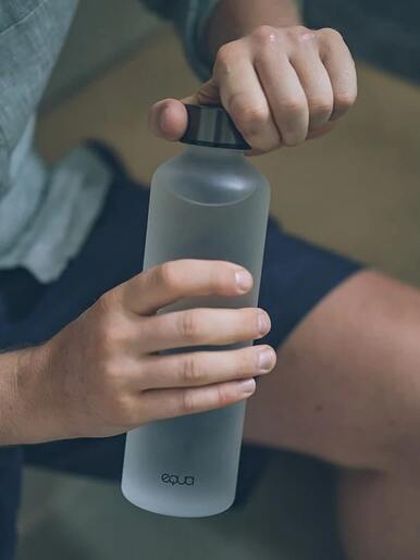 EQUA, staklena boca, Mismatch Velvet Black, BPA free, 750ml