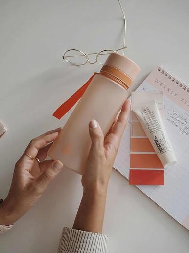 EQUA, plastična boca od tritana, Plain Sunrise, BPA free, 600ml