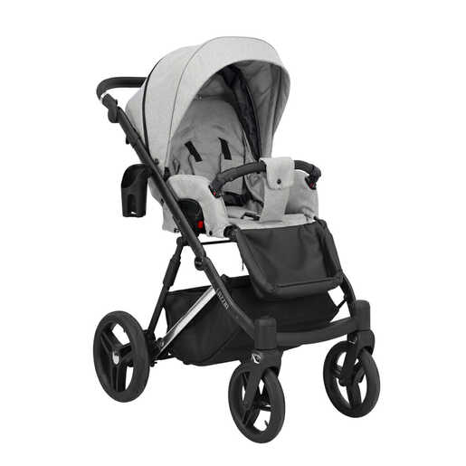 Dječja kolica 3u1 Kunert Lazzio Premium Silver, cvjetni uzorak