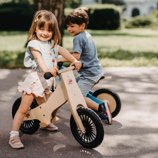 Kinderfeets drvena dječja guralica, Classic, Natural