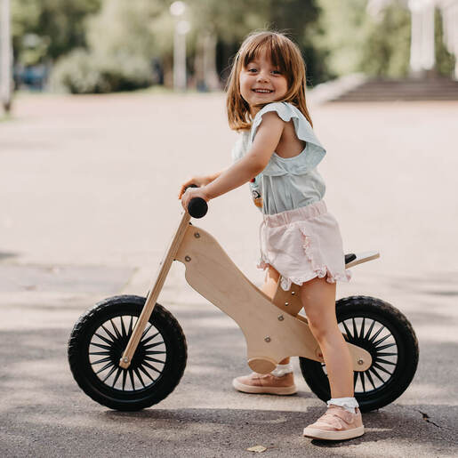 Kinderfeets drvena dječja guralica, Classic, Natural