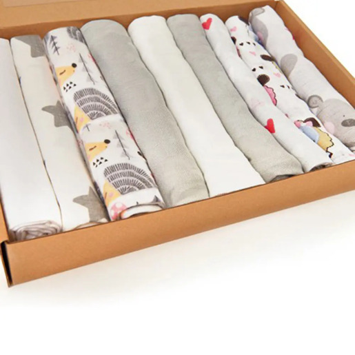 SuperMami set od 9 pelena - flanel, tetra, bambus