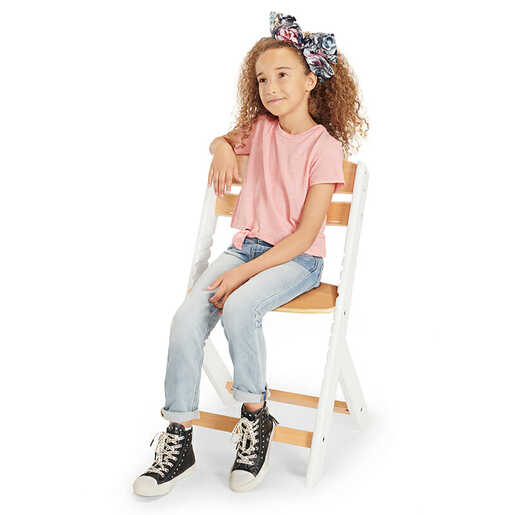 Kinderkraft hranilica Enock, bijela-natural