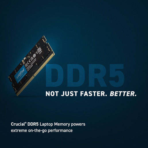 Memorija Crucial 8GB DDR5 4800MHz, SO-DIMM (CT8G48C40S5)