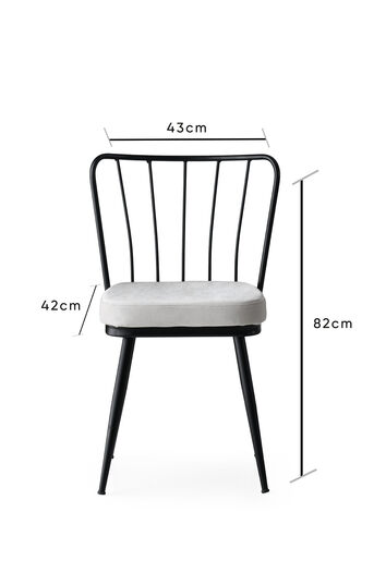 Stolica Yildiz set 43 x 82 x 42 cm, 4 komada