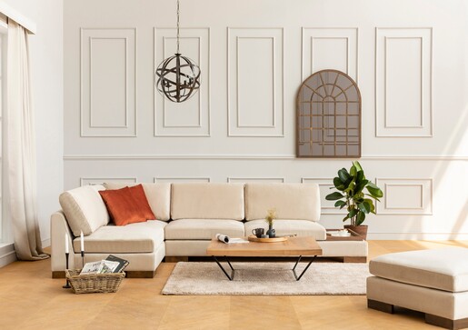 Kutna garnitura lijevi kut Tulip, bež