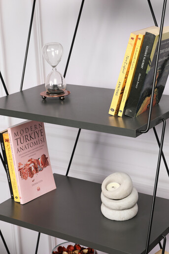 Polica za knjige Balaban 165 x 48 x 31 cm, antracit