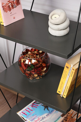 Polica za knjige Balaban 165 x 48 x 31 cm, antracit