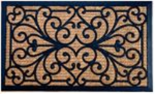 LUANCE Otirač Sally, 40x60cm pleteni coco/gumeni, smeđi