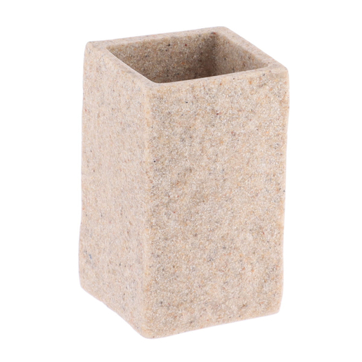 TENDANCE čaša Pavia četvrtasta poliresin, bež